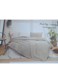 Resim Özdilek Colourist K.bej Vanilya Çift Kişilik Pike Takımı Kum Beji - Vanilya 