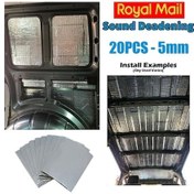 Resim Novahub Yaprak Araba Ses Yalıtımı Isı Yalıtım Mat Folyo Ses Yalıtımı 20 Parça 