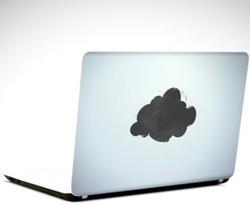 Resim Siyah Bulut Laptop Sticker 13 Inch (34X24Cm) 