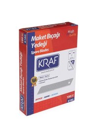 Resim Kraf Maket Bıçağı Yedeği Geniş 100 Lü 618G 