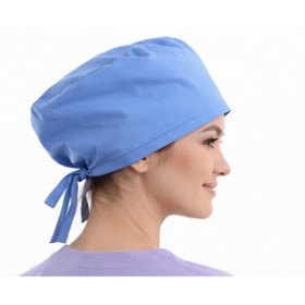 Resim AYSİMA MEDİKAL Düz Renk Medikal Bone - %100 Pamuk - Terletmez - Ayarlanabilir - Unisex 