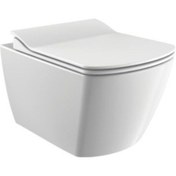Resim Creavit Elegant Rim-Off Kanalsız Asma Klozet Kapak Dahil Eg321 