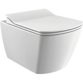 Resim Creavit Elegant Rim-Off Kanalsız Asma Klozet Kapak Dahil Eg321 