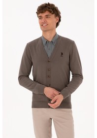 Resim U.s. Polo Assn. Erkek Vizon Hırka Triko 50313702-vr052 Vizon 