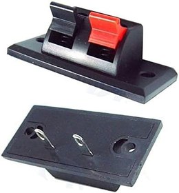 Resim 2 li Hoparlör Terminal Soketi Panel Montaj Tip Yaylı Speaker Ses Kablo Bağlantı Birleştirme Konnektörü AC 50V 3A 24-16 AWG 