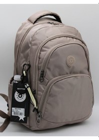 Resim Özel Su İtici Kumaş Vizon Unisex Okul Çantası 34600 
