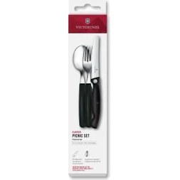 Resim Victorinox 6.7193.3F Swiss Classic 3lü Piknik Seti, Siyah 