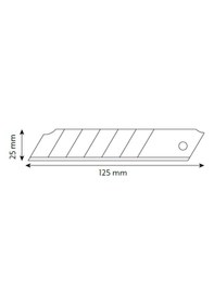 Resim VIP-TEC Plastik Ağır Hizmet 25mm Maket Bıçağı Yerli Üretim 
