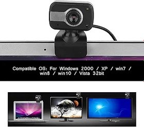 Resim VBESTLIFE USB, CC2000 / AIM/Netmeeting/ICQ/MSN Messenger/Yahoo Messenger/Skype, vb için uygun, LCD ekranlı dizüstü bilgisayar için MIC 0.3MP HD web kamerası kamera 360 ° ile 