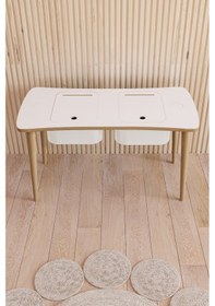 Resim Çocuk Aktivite Çalışma Masası Beyaz 