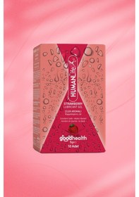 Resim Humanlife Çilek Aromalı Kayganlaştırıcı Jel Lubricant 10 x 5 G 