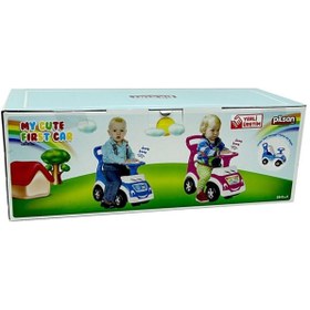Resim FeyzaDesign Sevimli İlk Arabam Mavi, Çocuklar İçin Eğlenceli ve Güvenli Oyuncak 