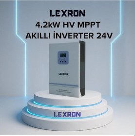 Resim Lexron - İnges 4.2 Kw Mppt Akıllı Tam Sinüs İnverter - 24 Volt 4200 Watt Şebeke Bağlantılı İnverter 
