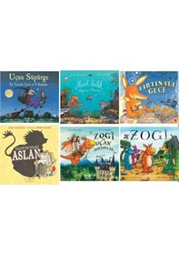 Resim Resimli Hikaye Kitapları 6 Kitap Set-uçan Süpürge-minik Balık-fırtınalı Gece 
