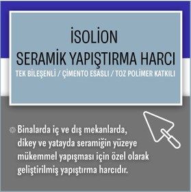Resim isolion Flex 2001 Beyaz Granit&Seramik Yapıştırma Harcı-25 Kg 