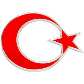 Resim OTO SÜSLEN İSTANBUL Ay Yıldız Alüminyum Büyük 