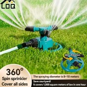 Resim WONGIRL 360 ° Döner Bahçe Sulama Sistemi - Dayanıklı Plastik, Verimli Çim ve Bitki Sulama için Kolay Kurulum, Uygun, Turkuaz Renkli, Ayarlanabilir Akış Hızı, Su Tasarruflu Tasarım, Bahçe Sulama Aracı | Dönen Sulama Sistemi | Eşit Dağılım, Çimler için Sulama Sistemleri, WONGIRL 