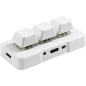 Resim Novahub Mk321u 3 Tuşlu Mini Mekanik Klavye - Mavi Switch, Usb-c, Oyun Ve Ofis Kullanımı İçin Lazer Klavye Lazer 
