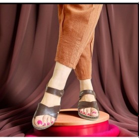 Resim Kadın Yazlık Sandalet Kahve 