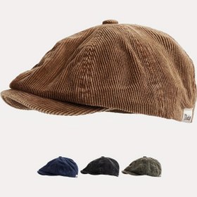 Resim Erkekler & Kadınlar İçin İngiliz Tarzı Şönil Çekirdeksi (Kısa Tüylü) Bere Benzeri Şapka - Geniş Kenarlık, Kahverengi (Birden Fazla Renk Mevcut) - Sıcak Kışlık Günlük ve Resmi Giyim, Çamaşır Makinesinde Yıkanabilir (Hem Kuru Temizleme Uygulanmaz Hem de El Yıkamasız) Şort Saç İçin Unisex Kaplar 