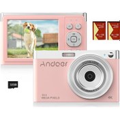Resim Ximistore9 4k Çözünürlüklü 50mp Dijital Fotoğraf Makinesi, 16x Zoom, Titreme Önleyici, Otomatik Odaklama, Taşınabilir Çanta Dahil 