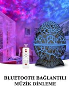 Resim Techno Stock Yumurta Şeklinde Su Dalgalı Bluetooth Speaker Lamba Renkli Şarjlı 