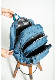 Resim Nemo Bags Turkuaz Unisex Okul Çantası, Crinkle Su Geçirmez Kumaş, Laptop Seyahat Sırt Çantası, 24 Lt, 40x30cm Turkuaz 