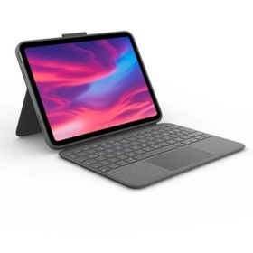 Resim logitech Combo Touch iPad 10. Nesil ile Uyumlu Klavyeli Tablet Kılıfı - Gri 