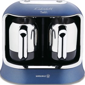 Resim Korkmaz Kahvekolik Twin AzuraKrom Otomatik Kahve Makinesi 