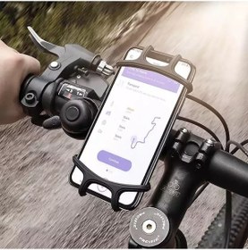 Resim Bisiklet Motosiklet Silikon Telefon Tutucu 