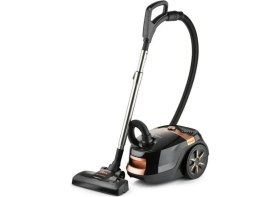 Resim Stilevs Polo Yatık Elektrikli Süpürge Siyah-Bakır 800 Watt HEPA Filtreli Toz Torbasız Kullanım 
