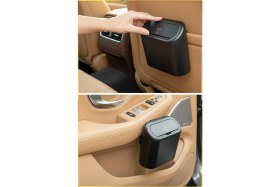 Resim Wiforte Oto Araç Içi Çöp Kovası (2’li Set) – Portatif, Taşınabilir, Kapaklı Mini Çöp Kutusu 