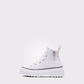 Resim Converse Chuck Taylor All Star Lugged Lift Platform Canvas Çocuk Beyaz Sneaker 