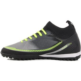 Resim Siyah Çoraplı Unisex Halı Saha Ayakkabısı Gh-251-141 G Siyah 