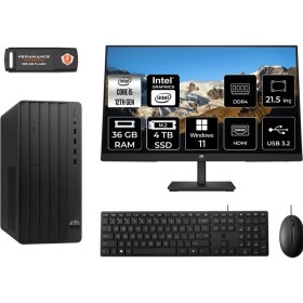 Resim Hp Pro Tower 290 G9 Intel Core I5 12500 36GB 4tb SSD 21.5" Fhd Monitör 6D3A5EA W11P Masaüstü Bilgisayar & Per4 USB Bellek 6D3A5EAMNT435 