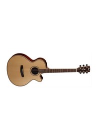Resim Cort As-S5 Nat Elektro Akustik Gitar Çantalı Masif Sitka Ladin 