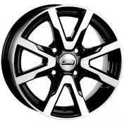 Resim CMS-1010-08 6.0x14" -4x108 ET15 67.2 Diamond Black Gloss Jant (4 Adet) 