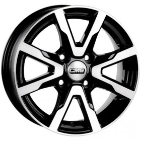 Resim CMS-1010-08 6.0x14" -4x108 ET15 67.2 Diamond Black Gloss Jant (4 Adet) 