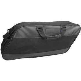 Resim Pazly Su Motosiklet Çantası - Deri & Kumaş, Suya Dayanıklı, 52.5x24x13.7cm Siyah Siyah 