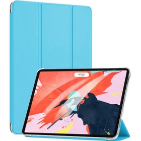 Resim Microsonic Microsonic Ipad Pro 12.9'' 2018 (a1876-a2014-a1895-a1983) Smart Case Ve Arka Kılıf Mavi 