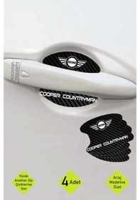 Resim Mını Cooper Countryman Modeline Özel 4 Adet Karbon Desenli Çizik Önleyici Kapı İçi Folyo Takımı Cooper Countryman Yazılı 4 Adet 