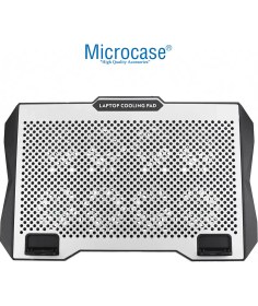 Resim Microcase ZR608 Telefon Tutacaklı 6 Kademe Yükseklik Ayarlı 8 Fanlı Laptop Soğutucu - AL5211 