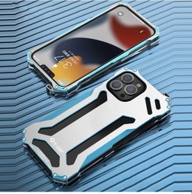 Resim Cbtx iPhone Uyumlu 13 Pro R-sadece Şok Geçirmez Zırh Metal Koruyucu Kasa 