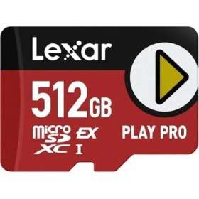 Resim Lexar Kart Microsd Express 7.1 Play Pro 512 Go R900/W600 