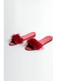 Resim Giona 707 Kadın Tüylü Gelin Terliği 001 