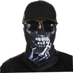 Resim Beatifufu 1pc Rüzgar Geçirmez Yüz Şalı Uzunluğunda Kadın Ve Erkekler Amaçlı Motorcu Yüz Maskesi Şık Tasarım Dış Mekan Aktiviteleri 