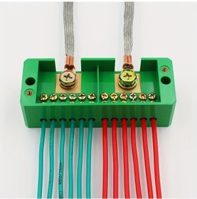 Resim Chuangyinshop 2 Giriş 12 Çıkışlı Dağıtım Kutusu Bağlantı Tepsili Ev Fabrika Elektrik Panosu 