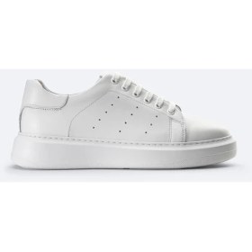 Resim AVVA Erkek Beyaz %100 Deri Esnek Taban Hafif Casual Ayakkabı B008000 