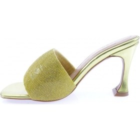 Resim Dgn 8021-23y Kadin Silver Taşli Topuklu Terlik 8021-2219-R65987 Altın 