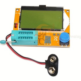 Resim LCR-T4 Çok Fonksiyonlu Direnç Kapasitör Diyot SCR Endüktör Triod MOSFET Tüp Metre Test Cihazı Bileşen Test Cihazı Kiti 9V 128*64 Yeşil Arka Işık LCD Ekran ile 